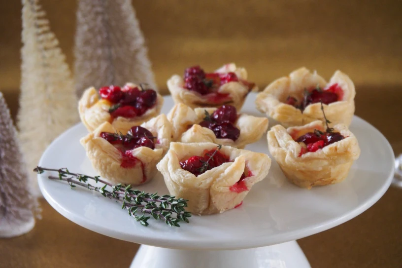 Festive Cranberry-Brie Pastries Festive Cranberry-Brie Pastries